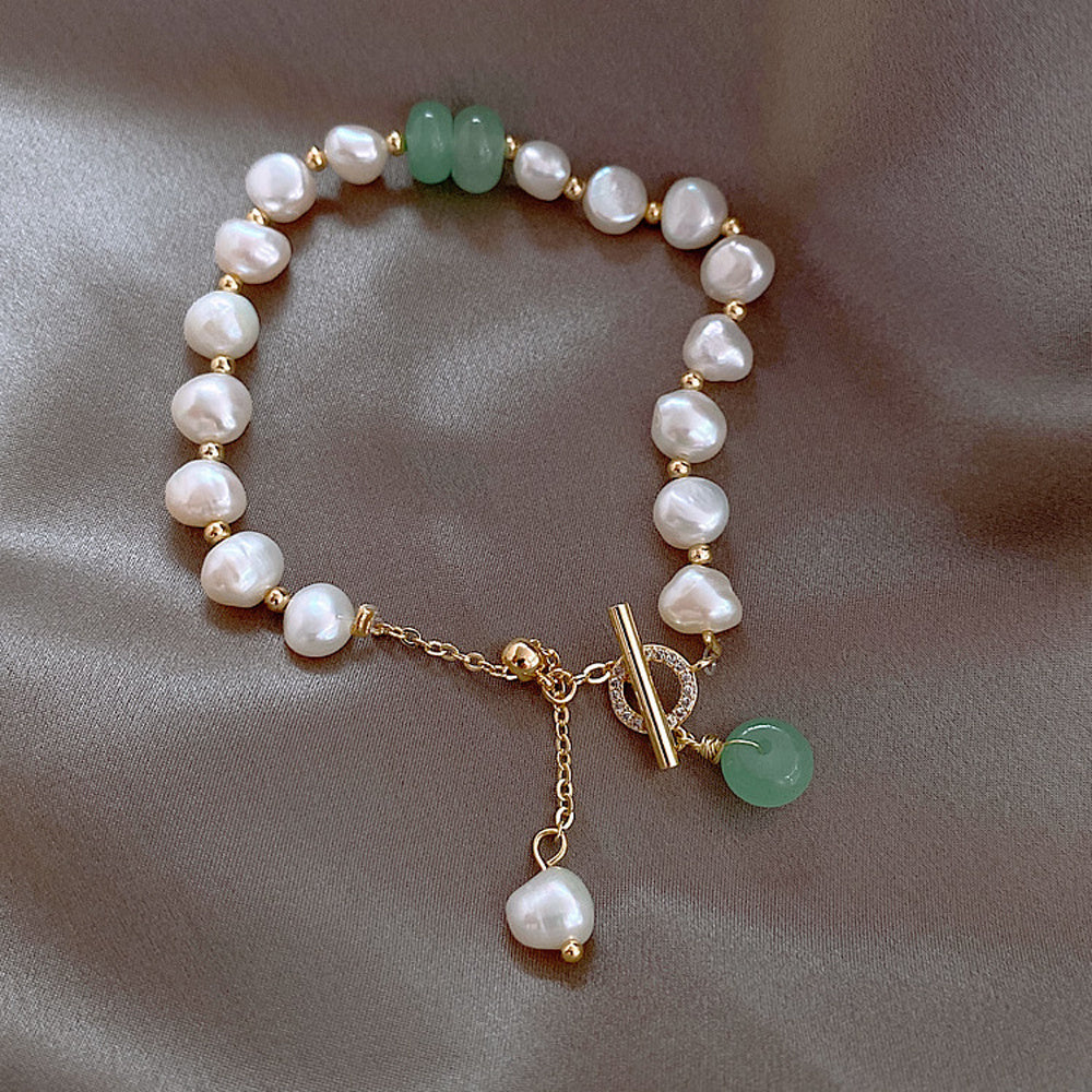 Embrace Elegance with Our Irregular Freshwater Pearl Bracelet!