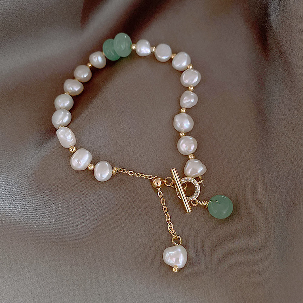Embrace Elegance with Our Irregular Freshwater Pearl Bracelet!